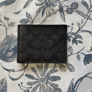 Coach Men’s Slim Billfold Wallet in Signature Canvas